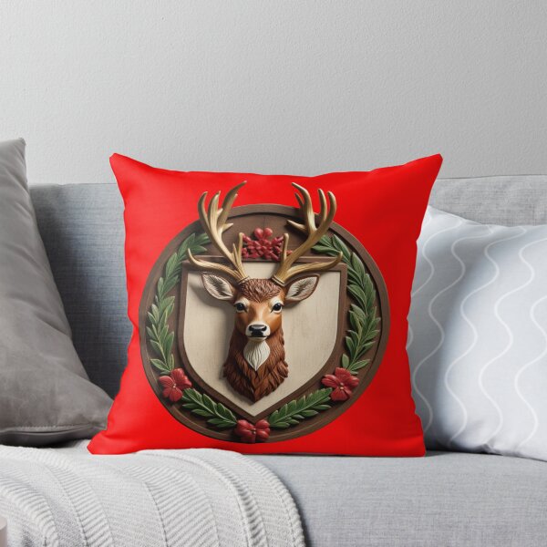 Item preview, DEER SHIELD (#FF0000) designed and sold by Marlon Oseguera.