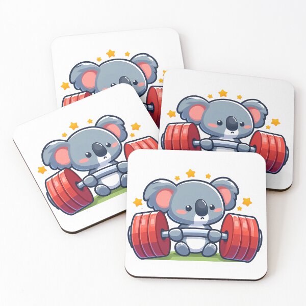 Item preview, Koala’s First Day in the Gym | Adorable Fitness Beginner | Cute Koala Trying Weights | Gym Newbie Animal Moment | Playful Workout Scene designed and sold by PaintedPixels01.