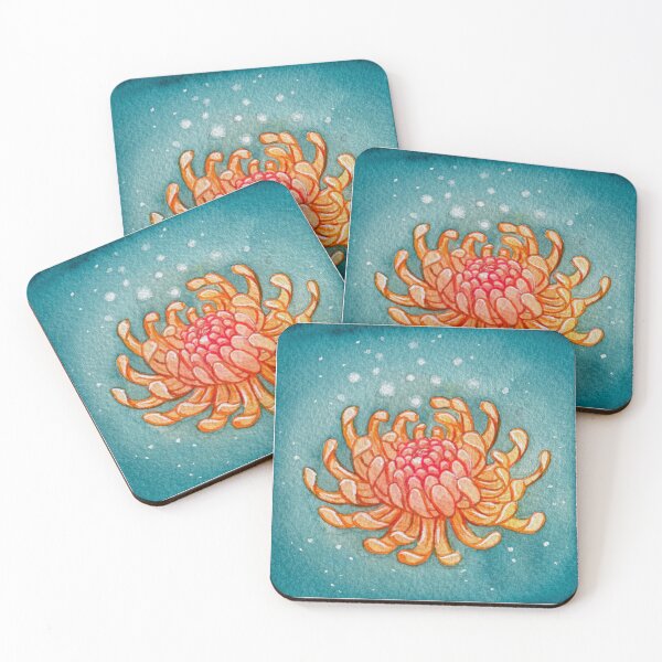 Artikelvorschau, Aquarell Chrysanthemenblume entworfen und verkauft von JuliaLaurynArt.