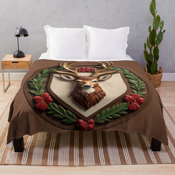 Item preview, DEER SHIELD (#774D37) designed and sold by Marlon Oseguera.