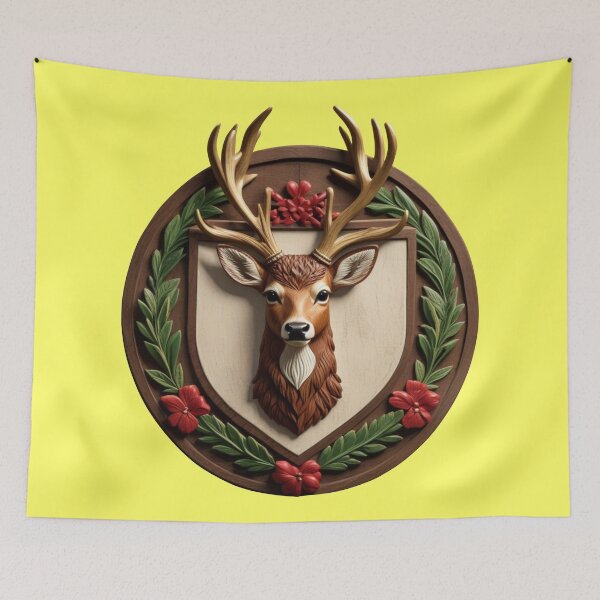 Item preview, DEER SHIELD (#FFFF66) designed and sold by Marlon Oseguera.
