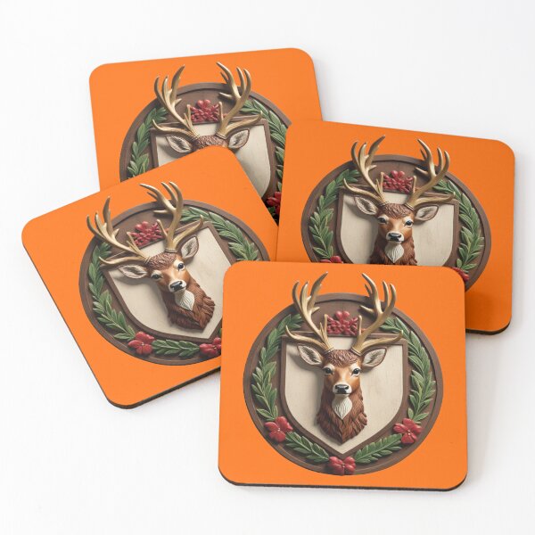 Item preview, DEER SHIELD (#FF6600) designed and sold by Marlon Oseguera.