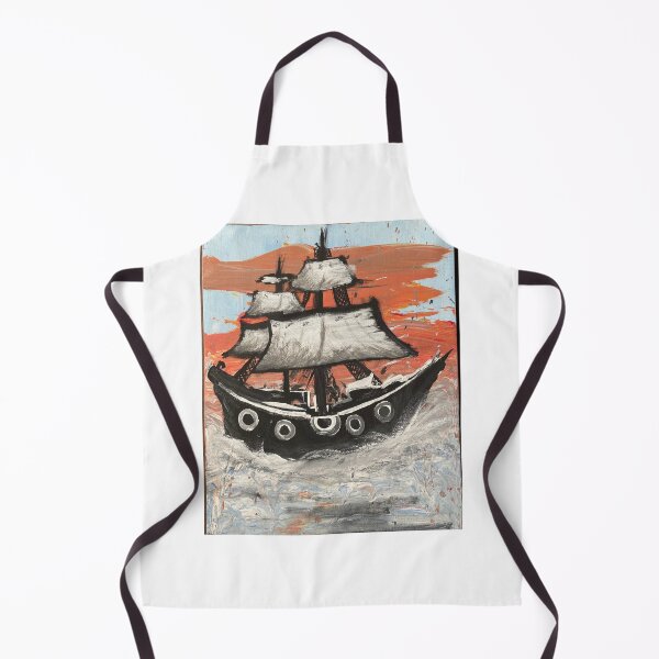 Item preview, Sunset pirate ship designed and sold by AnastaciasArt.