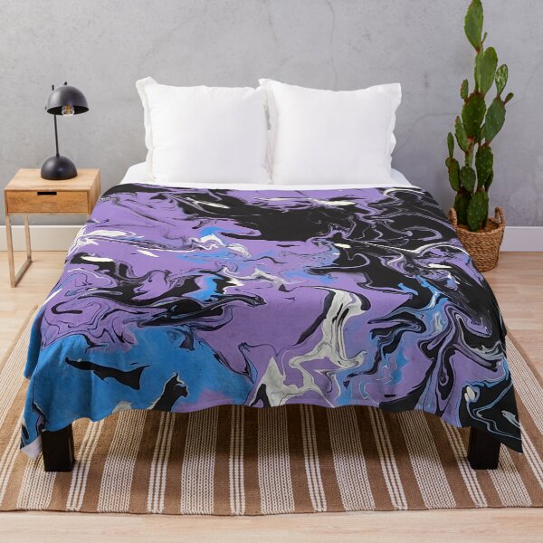 Item preview, Abstract Chaos of Purple and Blue Butterfly Wings designed and sold by sarunamii.