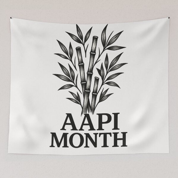 Item preview, AAPI Month Bamboo Design on Brown Gradient designed and sold by Places On Earth.