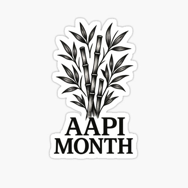 Item preview, AAPI Month Bamboo Design on Brown Gradient designed and sold by Places On Earth.