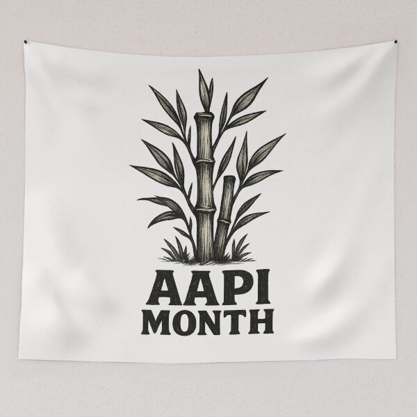 Item preview, Vintage Bamboo Art with AAPI Month Tribute designed and sold by Places On Earth.