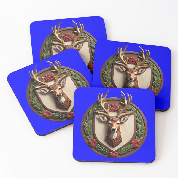 Item preview, DEER SHIELD (#0000FF) designed and sold by Marlon Oseguera.