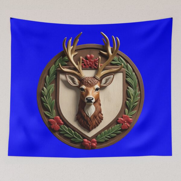 Item preview, DEER SHIELD (#0000FF) designed and sold by Marlon Oseguera.