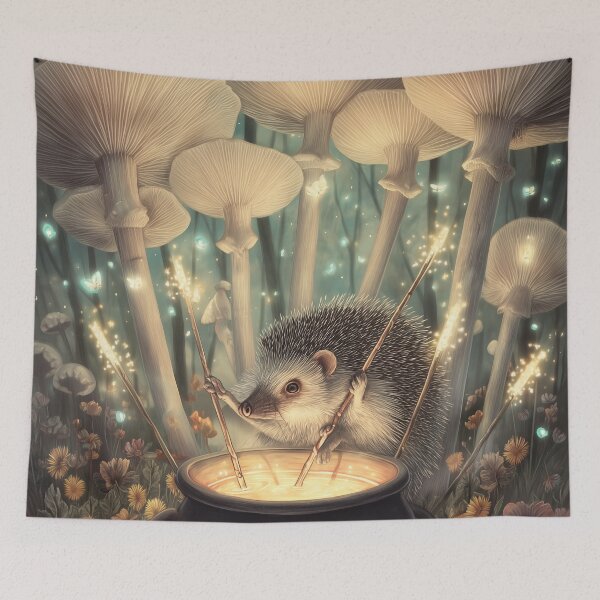Item preview, Hedgehog Potion Brew designed and sold by SporeandCanvas.