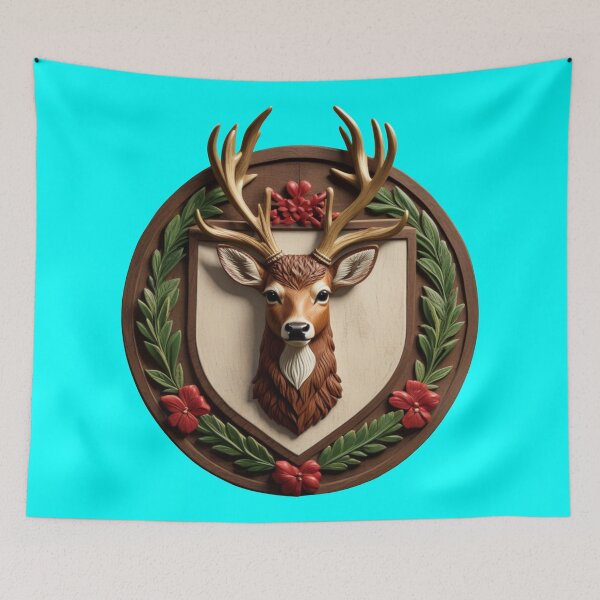 Item preview, DEER SHIELD (#00FFFF) designed and sold by Marlon Oseguera.
