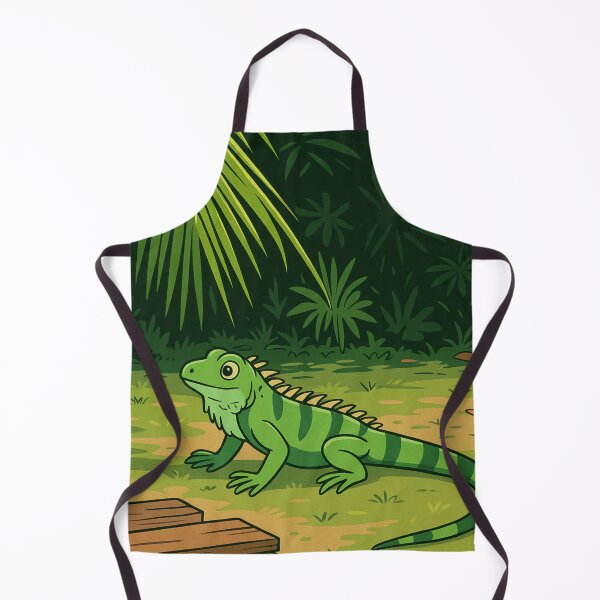Item preview, Tropical Iguana Cartoon – Cute Jungle Animal Art designed and sold by Vero De.