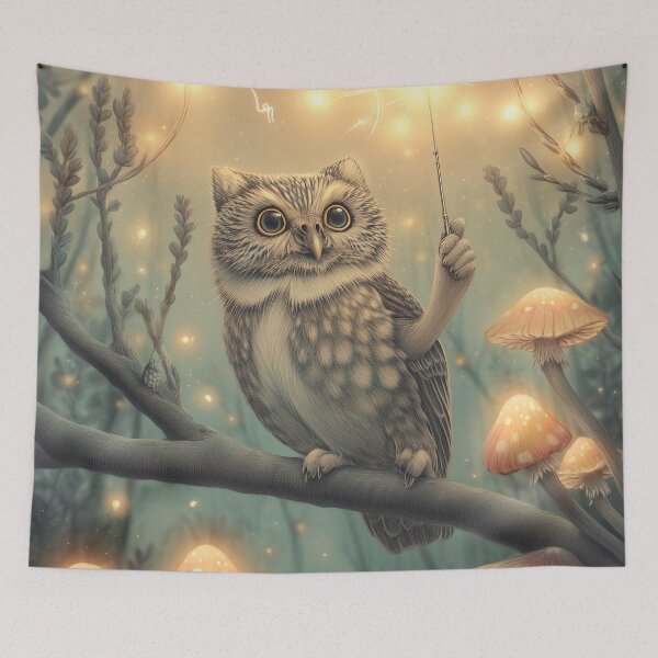 Item preview, Owl Spore Symphony designed and sold by SporeandCanvas.