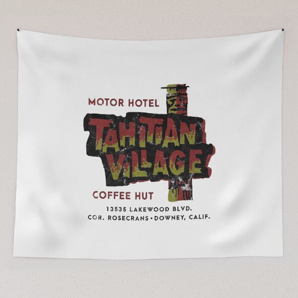 Item preview, Vintage Tahitian Village - Downey, California designed and sold by QuayTradingCo.