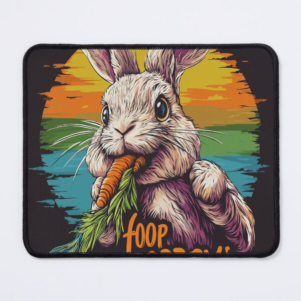 Item preview, Happy Bunny – “Foop I’m Happppyyy!” – Colorful Cute Rabbit Design designed and sold by Thorrdu.
