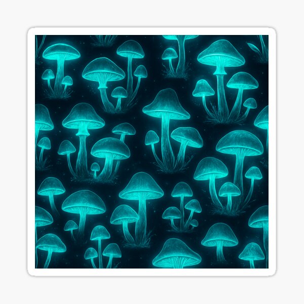 Item preview, Luminescent Mushrooms of the Forest designed and sold by QuirkBeasts.