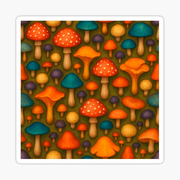 Item preview, Forest Floor with Fungi designed and sold by QuirkBeasts.