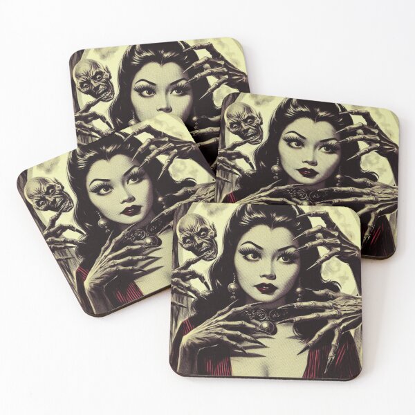 Item preview, Creepy Vampire Girl designed and sold by PulpVintage.