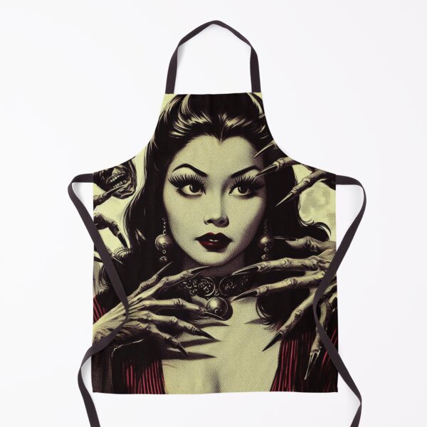 Aperçu de l'œuvre Fille vampire effrayante créée et vendue par PulpVintage.