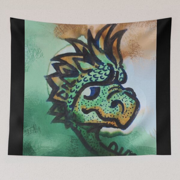 Item preview, Orange and Green Freckled Dragon designed and sold by sarunamii.