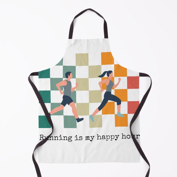 Item preview, Running is my happy hour men woman man and woman running pictures designed and sold by siempredesign.