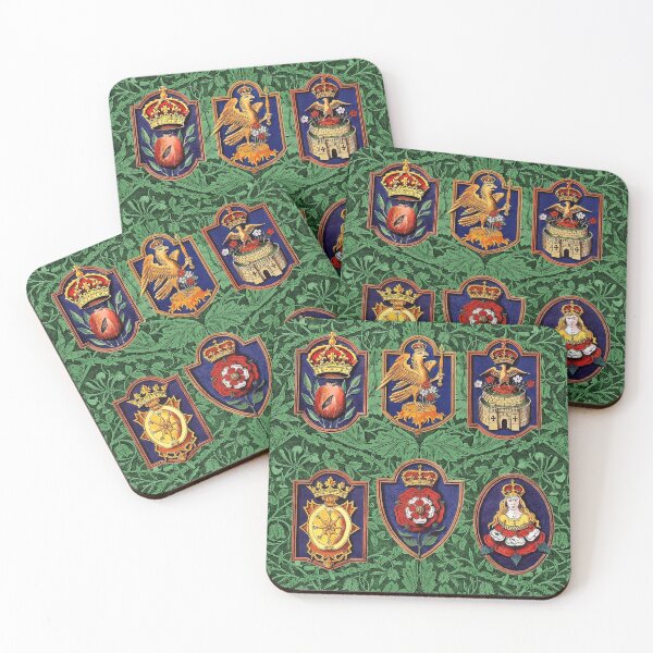 Item preview, Henry VIII Six Tudor Queens Royal Badges designed and sold by Pixelchicken.