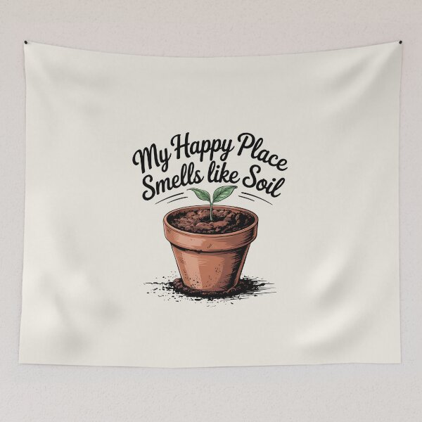 Item preview, My Happy Place Smells Like Soil designed and sold by Jollys-ArtShop.