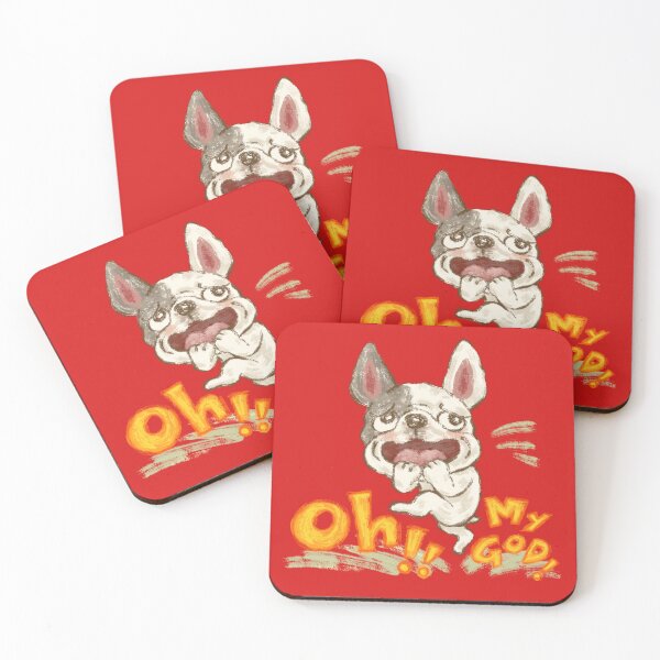 Item preview, French bulldog Oh my God! designed and sold by Toru Sanogawa.