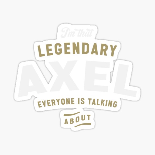 Vista previa del artículo con la obra «Nombre personal de Axel - Axel legendario», diseñado y vendido por cidolopez.