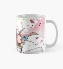Mother samurai and baby with Japanese calligraphy Mug