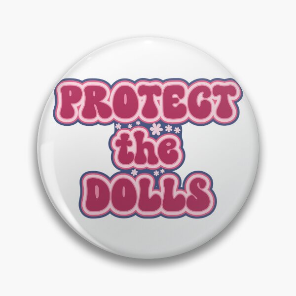 Item preview, protect the dolls, retro groovy style sticker, t-shirt design, equality, gender freedom sticker   designed and sold by NatalkaP.