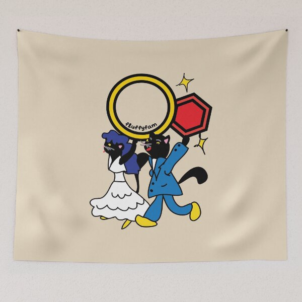 Item preview, Happy wedding cats designed and sold by fluffyfamcraft.