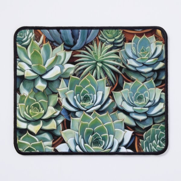 Item preview, Mexican Succulents Botanical Landscape Painting designed and sold by retrographics.