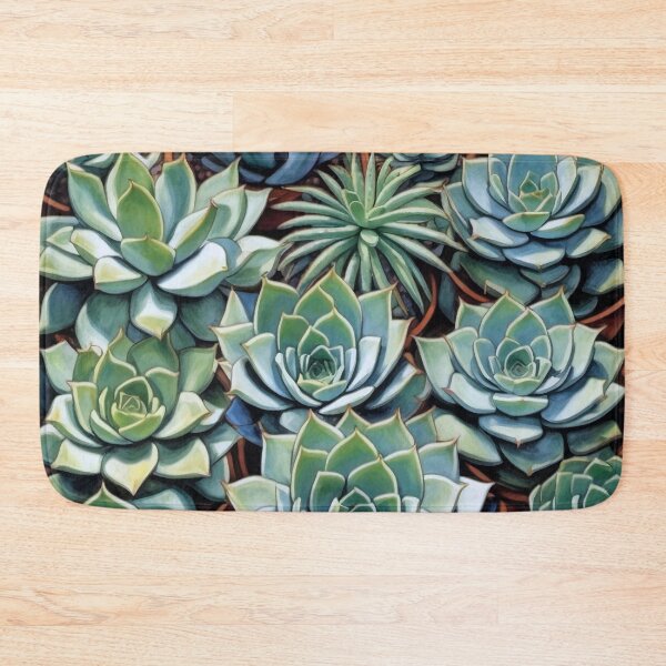 Item preview, Mexican Succulents Botanical Landscape Painting designed and sold by retrographics.