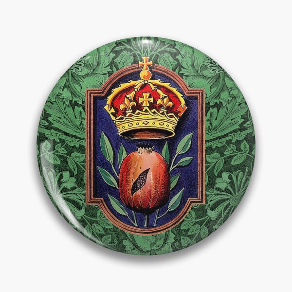 Item preview, Catherine of Aragon Queen Royal Pomegranate Badge designed and sold by Pixelchicken.