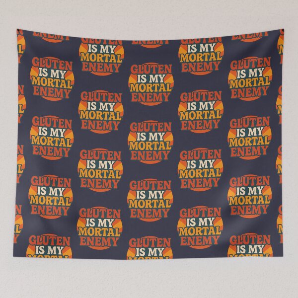 Item preview, Gluten Is My Mortal Enemy – Celiac Humor Design designed and sold by tinytwist.