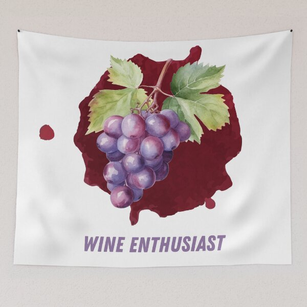 Item preview, Wine Enthusiast - Wine and Oenology Fan - Grapes, Vines, and Wine Stains designed and sold by siempredesign.