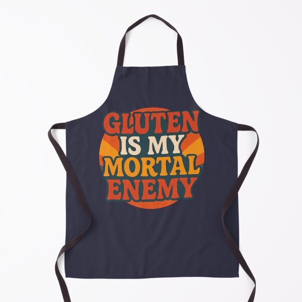 Item preview, Gluten Is My Mortal Enemy – Celiac Humor Design designed and sold by tinytwist.