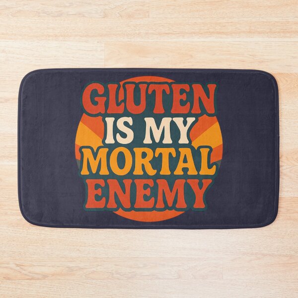 Item preview, Gluten Is My Mortal Enemy – Celiac Humor Design designed and sold by tinytwist.