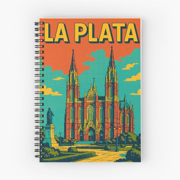 Item preview, Retro Pop Art of La Plata | Bold Argentina Cityscape | Vibrant Urban Vibes in Graphic Style | Artistic Tribute to La Plata Landmarks | Colorful Latin City Energy designed and sold by PaintedPixels01.