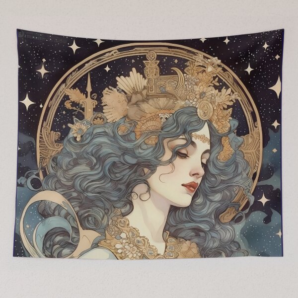 Item preview, Art Nouveau Style Star Princess designed and sold by Pixelchicken.