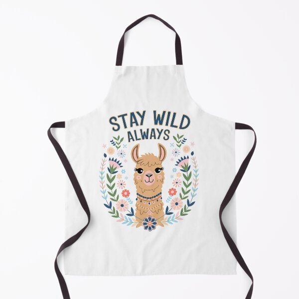 Item preview, Stay Wild Always Cute Llama Surrounded by Pastel Floral Wreath designed and sold by Taans-Creation.