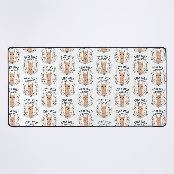 Item preview, Stay Wild Always Cute Llama Surrounded by Pastel Floral Wreath designed and sold by Taans-Creation.