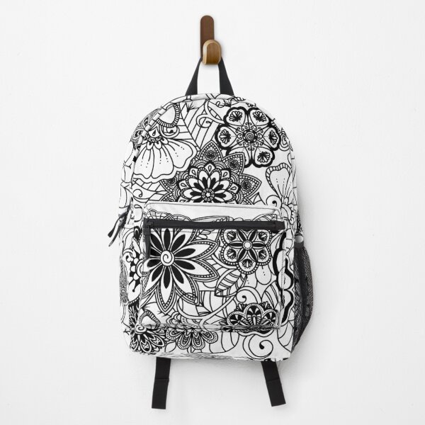 Item preview, Floral Zentangle Square designed and sold by paperandp!xels.
