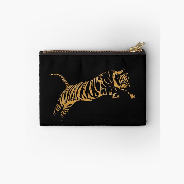 Item preview, Leaping Tiger In Metallic Gold designed and sold by Pixelchicken.