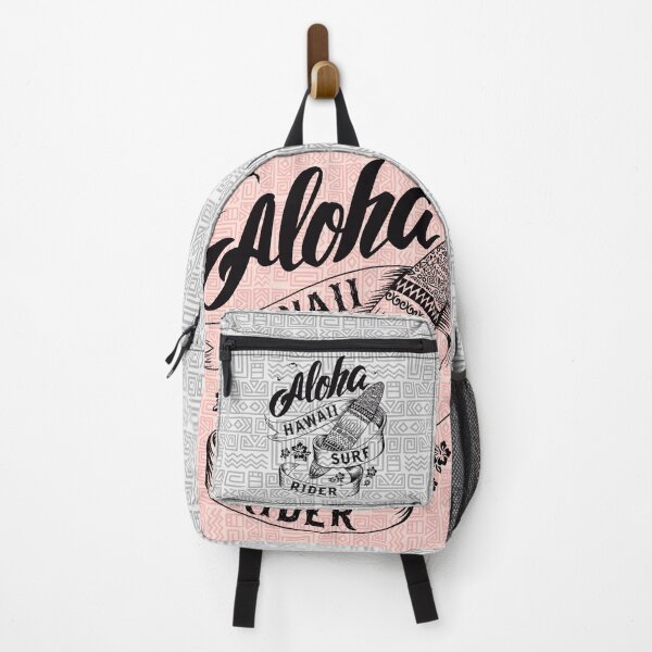 Item preview, Aloha Hawaii Surf Rider Vintage Tropical Surfboard Design designed and sold by StickerAndLove.