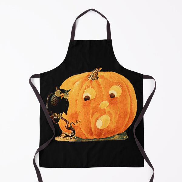 Item preview, Vintage Halloween Jack O'Lantern and Owl designed and sold by Pixelchicken.