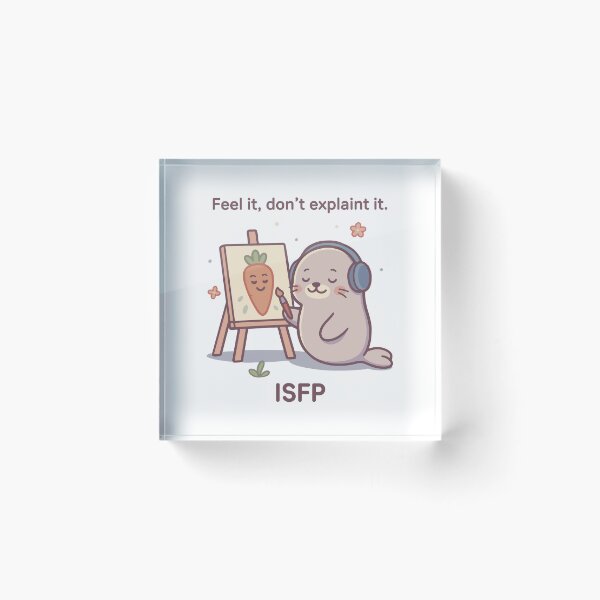 Item preview, ISFP kawaii seal – the cute and artsy free spirit! designed and sold by SealSquad.