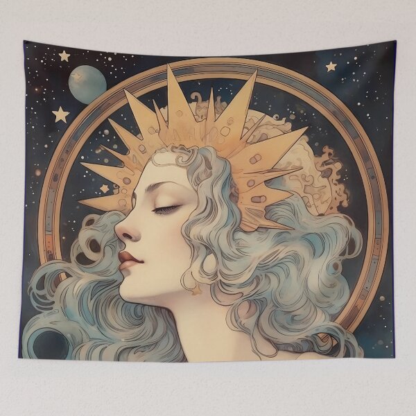 Item preview, Art Nouveau Style Moon Princess designed and sold by Pixelchicken.
