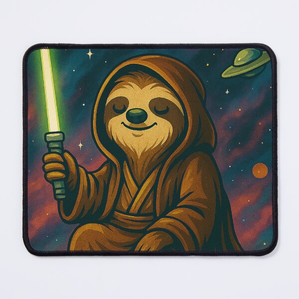 Item preview, Sloth Awakens – Funny Jedi Sloth Parody Gift designed and sold by Patternicity.
